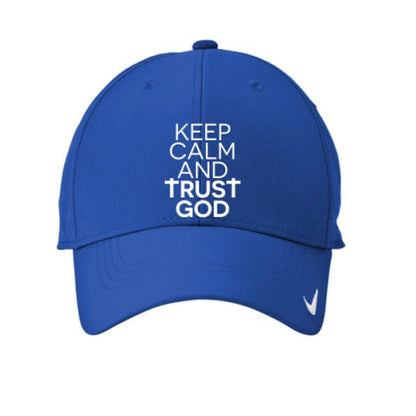 Keep Calm And Trust Him Adult Christian Hat - ClaimedbyGodDesigns
