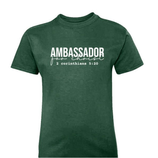 Ambassador For Him Youth Christian T-shirt - ClaimedbyGodDesigns