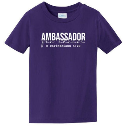Ambassador For Him Christian Toddler T-Shirt - ClaimedbyGodDesigns