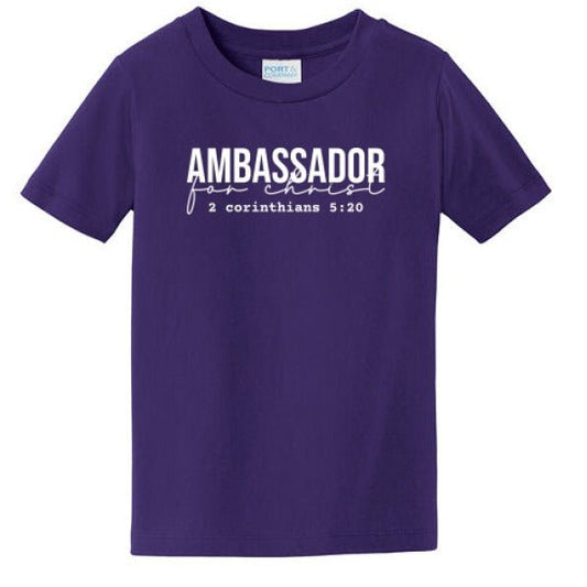 Ambassador For Him Christian Toddler T-Shirt - ClaimedbyGodDesigns