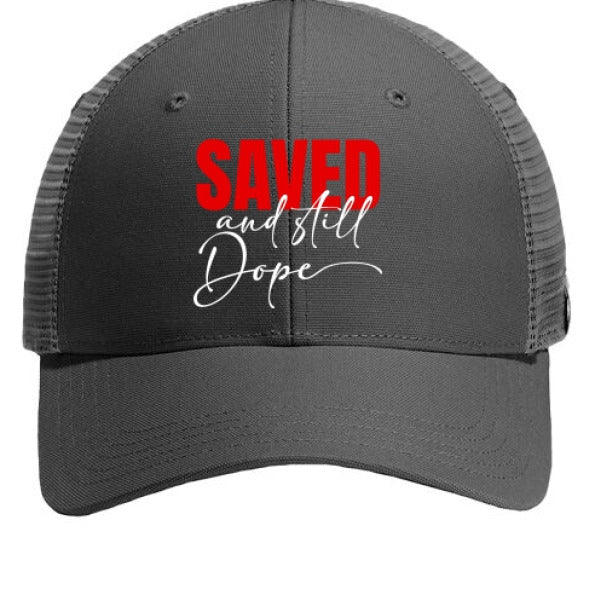 Saved And Still Dope 2 Adult Christian Hat - ClaimedbyGodDesigns