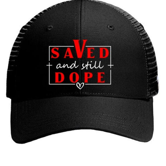Saved And Still Dope Adult Christian Hat - ClaimedbyGodDesigns