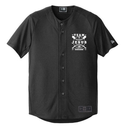 Team Him Baseball Men's Christian Full - button Jersey - ClaimedbyGodDesigns