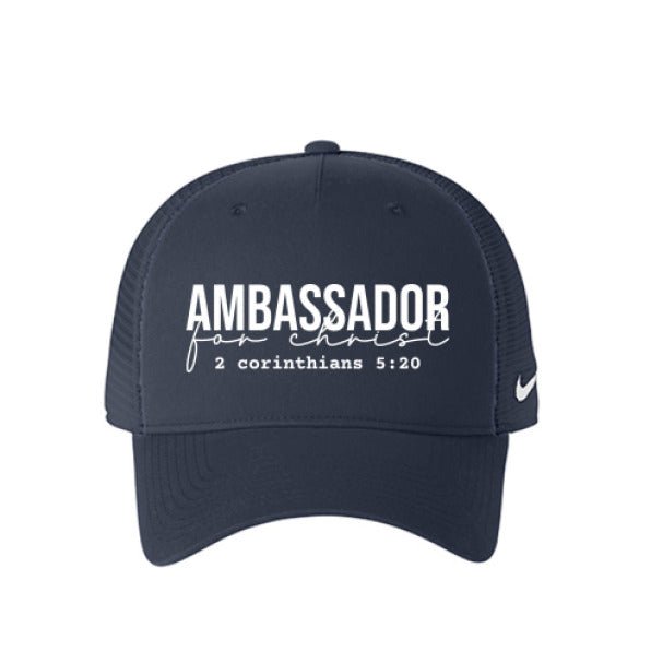 Ambassador For Him Adult Christian Mesh Hat - ClaimedbyGodDesigns