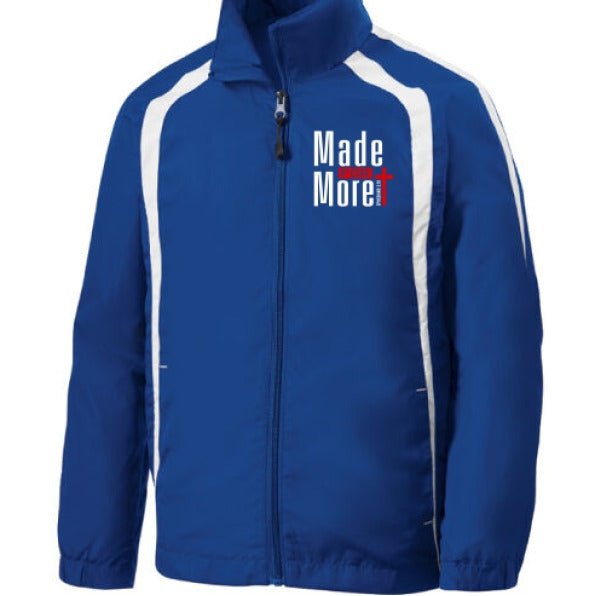 Made For More Youth Christian Colorblock Raglan Jacket - ClaimedbyGodDesigns