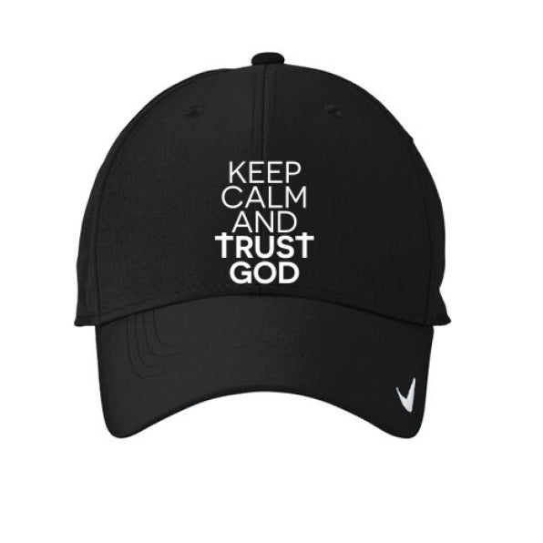 Keep Calm And Trust Him Adult Christian Hat - ClaimedbyGodDesigns