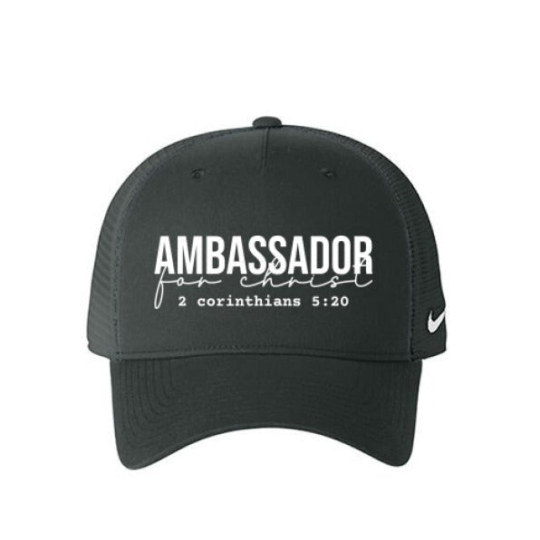 Ambassador For Him Adult Christian Mesh Hat - ClaimedbyGodDesigns