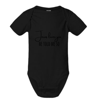 He Told Me So Christian Baby Jumpsuit - ClaimedbyGodDesigns