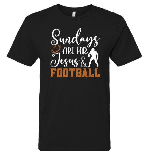 Sundays Are For Him and Football Youth Christian Jersey T-shirt - ClaimedbyGodDesigns