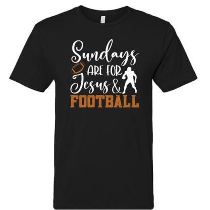 Sundays Are For Him and Football Youth Christian Jersey T-shirt - ClaimedbyGodDesigns