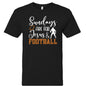 Sundays Are For Him and Football Youth Christian Jersey T-shirt - ClaimedbyGodDesigns