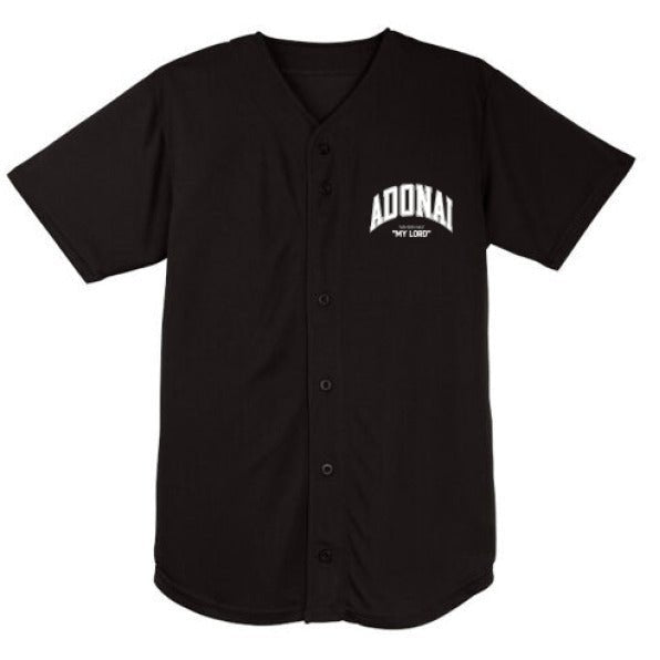 Adonai Men's Christian Full Button Jersey - ClaimedbyGodDesigns