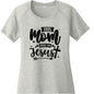 This Mom Runs On Him Women's Christian T-shirt - ClaimedbyGodDesigns