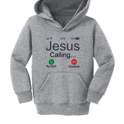 He Is Calling Toddler Christian Pullover Hooded Sweatshirt - ClaimedbyGodDesigns