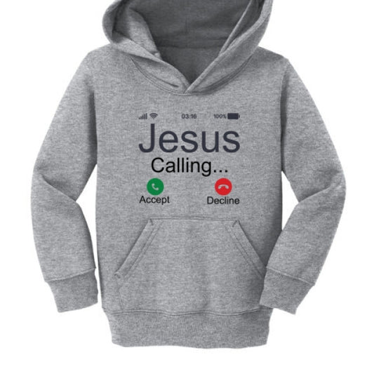 He Is Calling Toddler Christian Pullover Hooded Sweatshirt - ClaimedbyGodDesigns