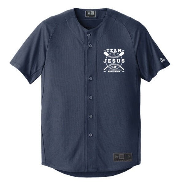Team Him Baseball Men's Christian Full - button Jersey - ClaimedbyGodDesigns