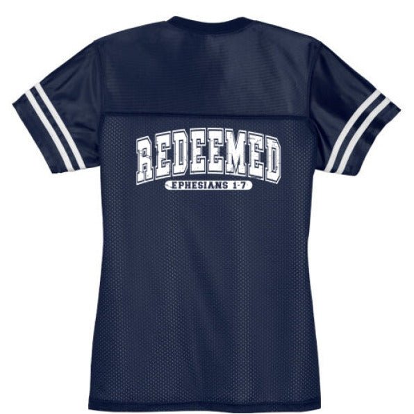 Redeemed Women's Christian Jersey - ClaimedbyGodDesigns