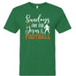 Sundays Are For Him and Football Youth Christian Jersey T-shirt - ClaimedbyGodDesigns