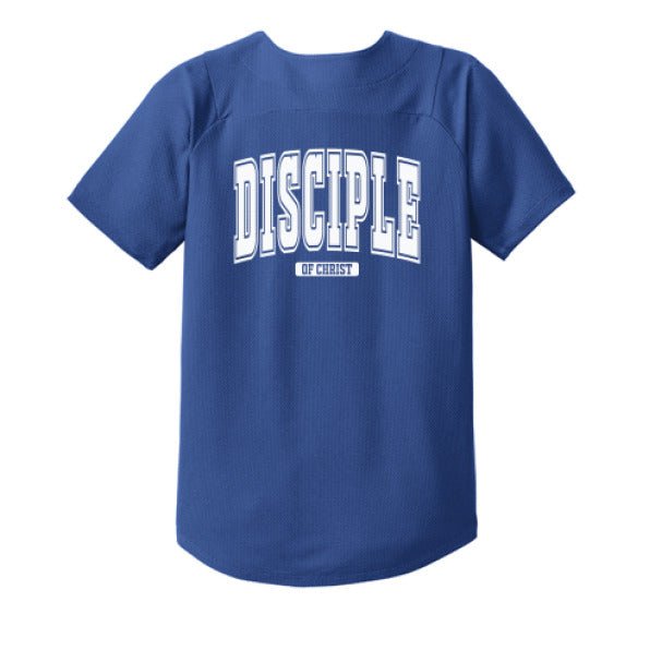 Disciple Youth Christian Full - Button Jersey - ClaimedbyGodDesigns