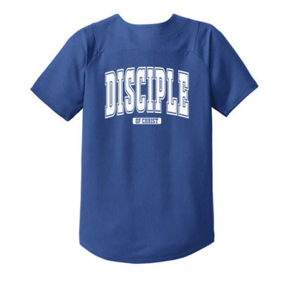 Disciple Youth Christian Full - Button Jersey - ClaimedbyGodDesigns