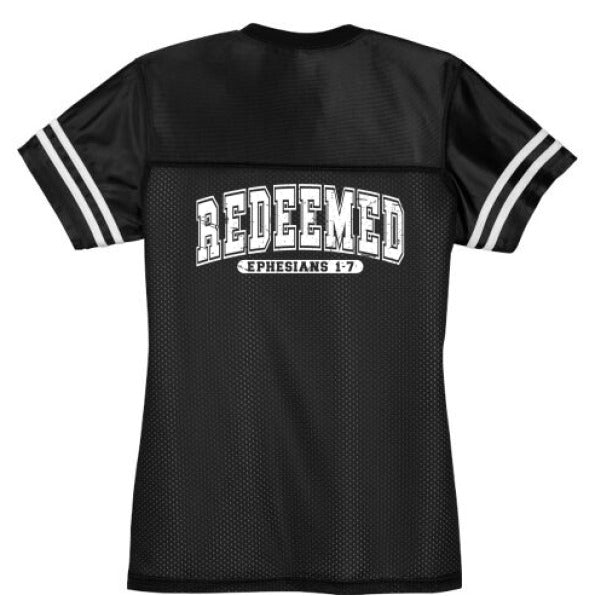Redeemed Women's Christian Jersey - ClaimedbyGodDesigns