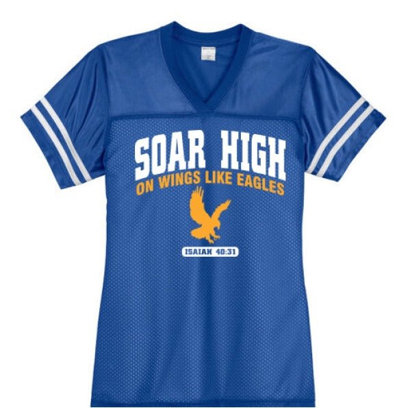 Soar High Women’s Christian Jersey - ClaimedbyGodDesigns
