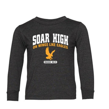 Soar High Christian Toddler Long Sleeve Pullover T-shirt - ClaimedbyGodDesigns