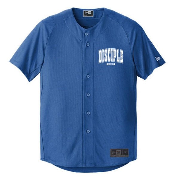 Disciple Men's Christian Full - button Jersey - ClaimedbyGodDesigns