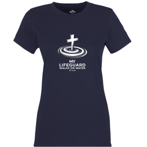 My Lifeguard Walks On Water 2 Women's Christian T-shirt - ClaimedbyGodDesigns