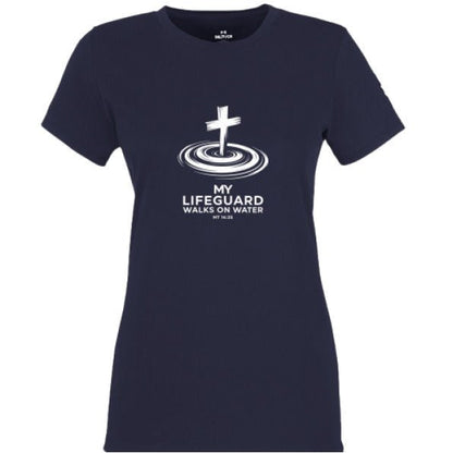 My Lifeguard Walks On Water 2 Women's Christian T-shirt - ClaimedbyGodDesigns