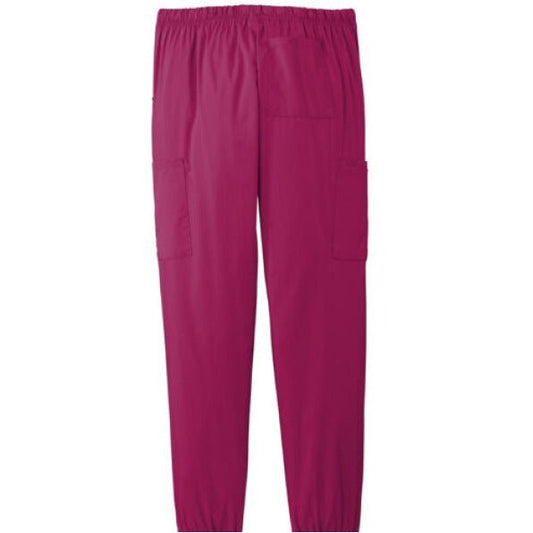 Out Here Being Blessed Women's Christian Premiere Flex Jogger Scrub Pant – Comfortable, Functional, and Stylish Workwear - ClaimedbyGodDesigns