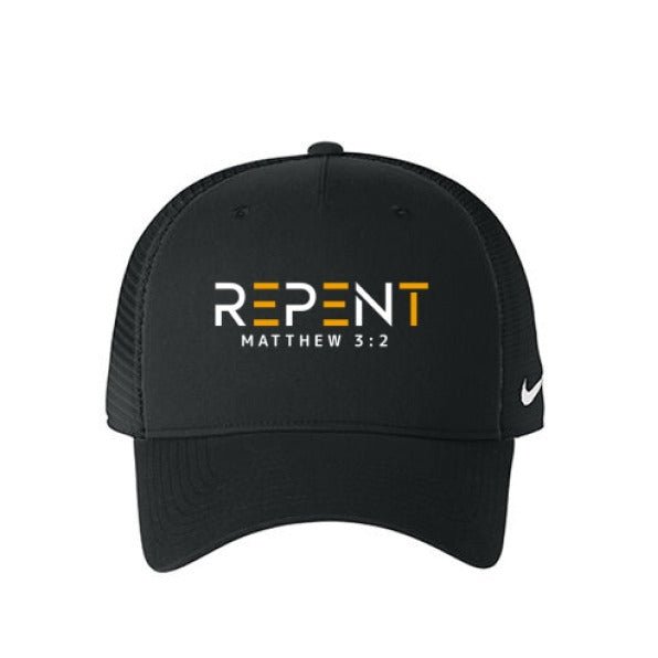 Repent Adult Christian Mesh Hat - ClaimedbyGodDesigns