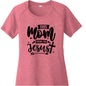 This Mom Runs On Him Women's Christian T-shirt - ClaimedbyGodDesigns
