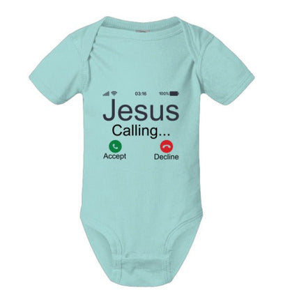 He Is Calling Christian Baby Jumpsuit - ClaimedbyGodDesigns