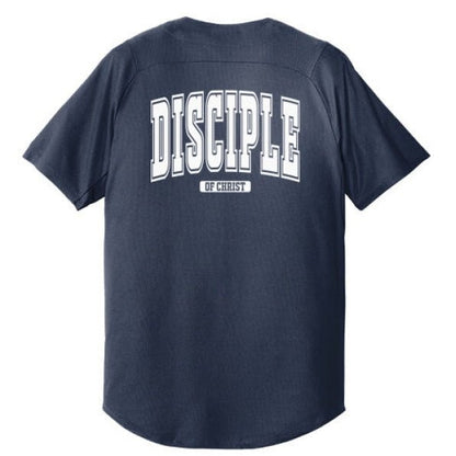Disciple Men's Christian Full - button Jersey - ClaimedbyGodDesigns