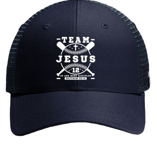 Team Him Baseball Adult Christian Hat - ClaimedbyGodDesigns