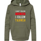 I Dont Follow Y'all Way Funny Christian Youth Fleece Pullover Hooded Sweatshirt - ClaimedbyGodDesigns