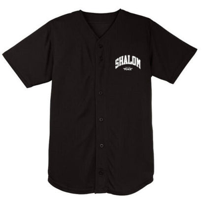 Shalom Men's Christian Full Button Jersey - ClaimedbyGodDesigns