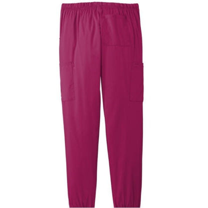 He Did It Women’s Christian Premiere Flex Jogger Scrub Pant – Comfortable, Functional, and Stylish Workwear - ClaimedbyGodDesigns