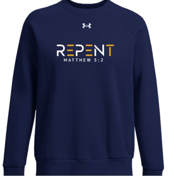 Repent Women's Christian Pullover Fleece Sweatshirt - ClaimedbyGodDesigns