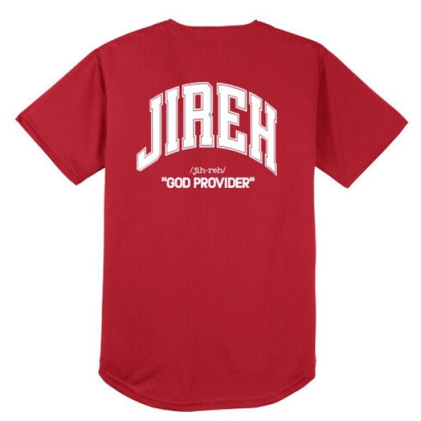 Jireh Men’s Christian Full Button Jersey - ClaimedbyGodDesigns