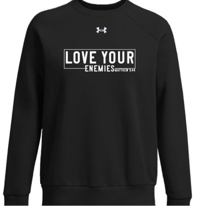 Love Your Enemies Women's Christian Pullover Fleece Sweatshirt - ClaimedbyGodDesigns