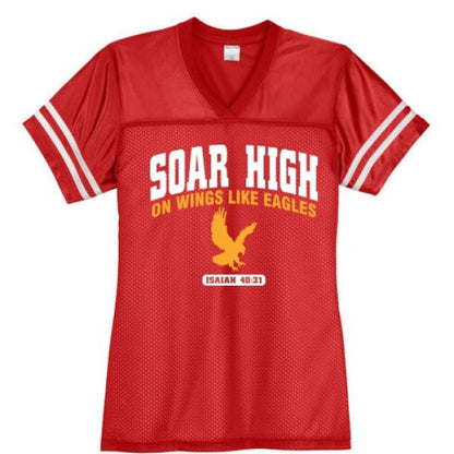 Soar High Women’s Christian Jersey - ClaimedbyGodDesigns