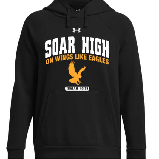 Soar High Women's Christian Pullover Hooded Fleece Sweatshirt - ClaimedbyGodDesigns