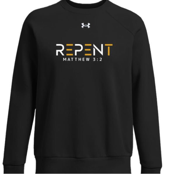 Repent Women's Christian Pullover Fleece Sweatshirt - ClaimedbyGodDesigns