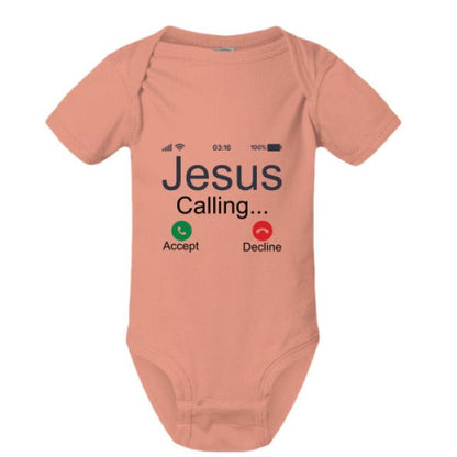 He Is Calling Christian Baby Jumpsuit - ClaimedbyGodDesigns