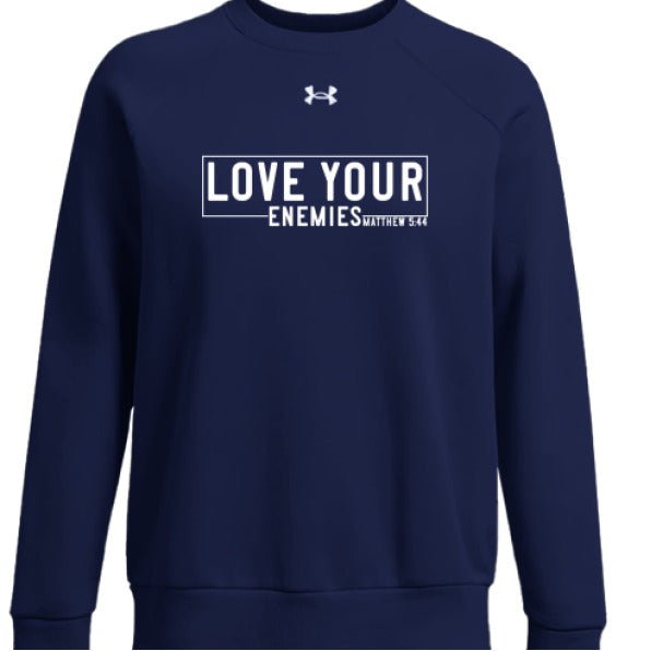 Love Your Enemies Women's Christian Pullover Fleece Sweatshirt - ClaimedbyGodDesigns