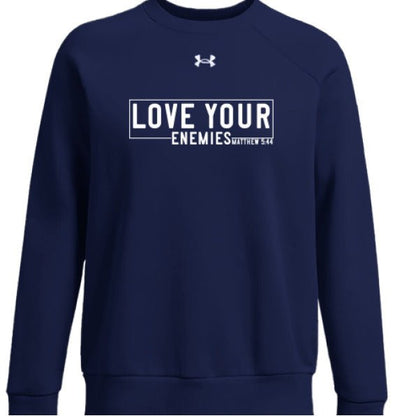 Love Your Enemies Women's Christian Pullover Fleece Sweatshirt - ClaimedbyGodDesigns