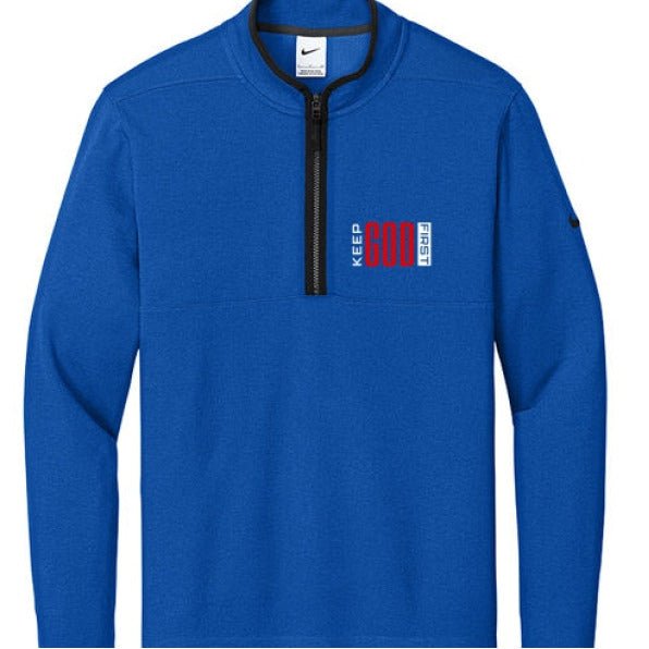 Keep Him First Men's Christian Half - zip Sweatshirt - ClaimedbyGodDesigns