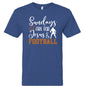 Sundays Are For Him and Football Youth Christian Jersey T-shirt - ClaimedbyGodDesigns